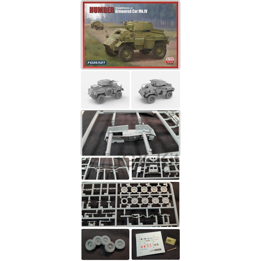 Model Kit Hobby - FOREART 2007 1:72 Scale Humber Armored