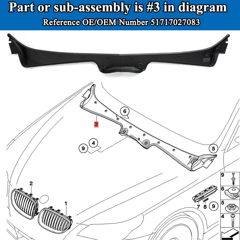 Model Kit Bmw - 1 Set Car Parts Front Windshield