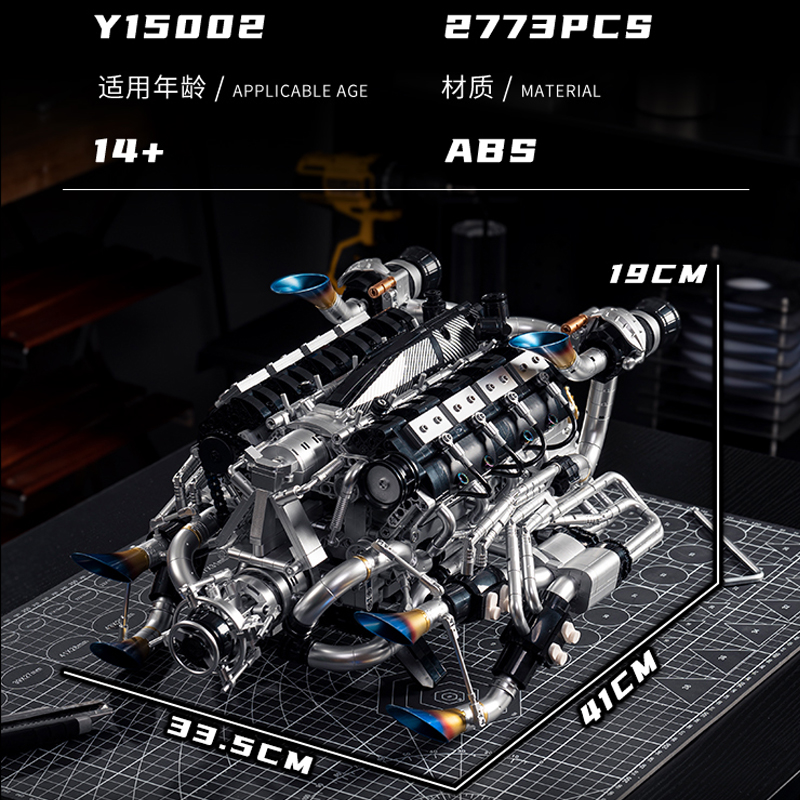 MOC Supercar V8 Engine Buildin - Model Kit Engine V8 review and price