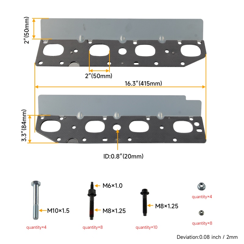 57073 Exhaust Manifold Hardwar - Model Kit Engine V8 review and price