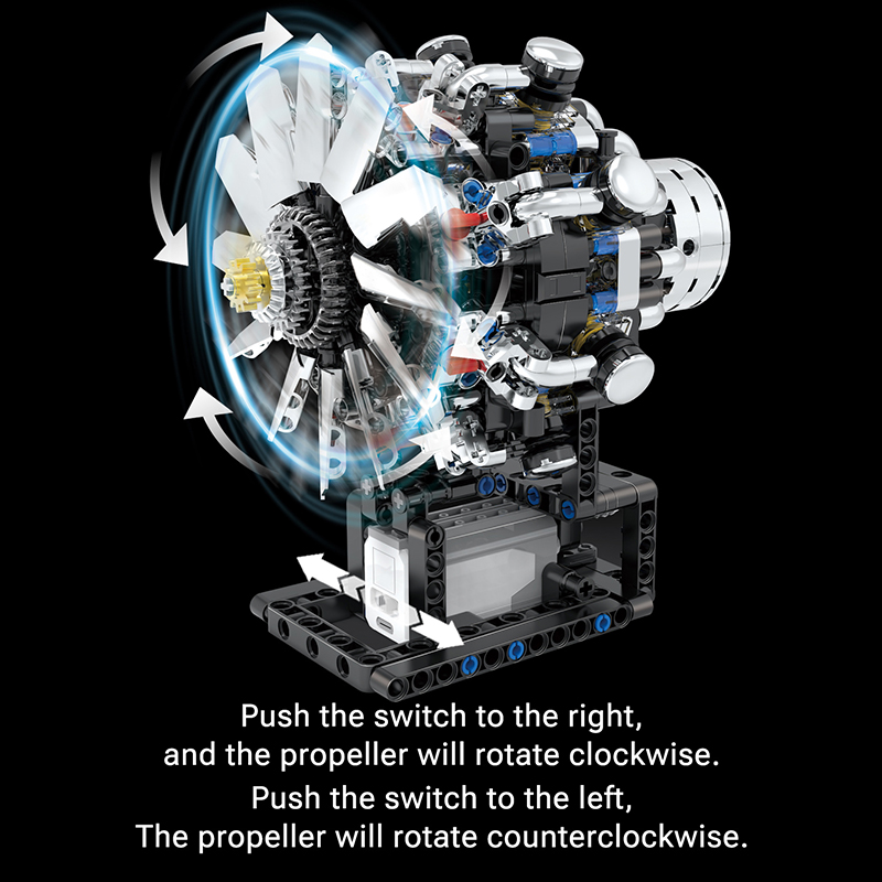 Airplane V8 Engine Motorized S - Model Kit Engine V8 review and price