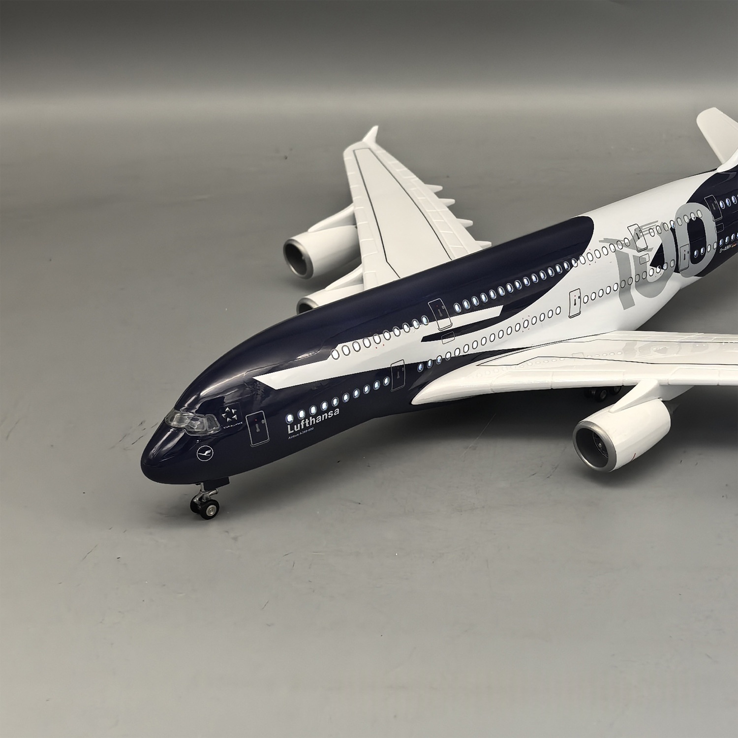 New 45cm Lufthansa A380 100 Ye - Model Kit Planes review and price