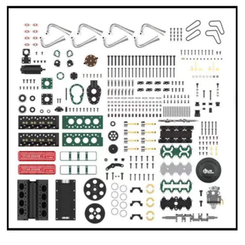TOYAN V8 Gas 4 Stroke Engine 2 - Model Kit Engine V8 review and price