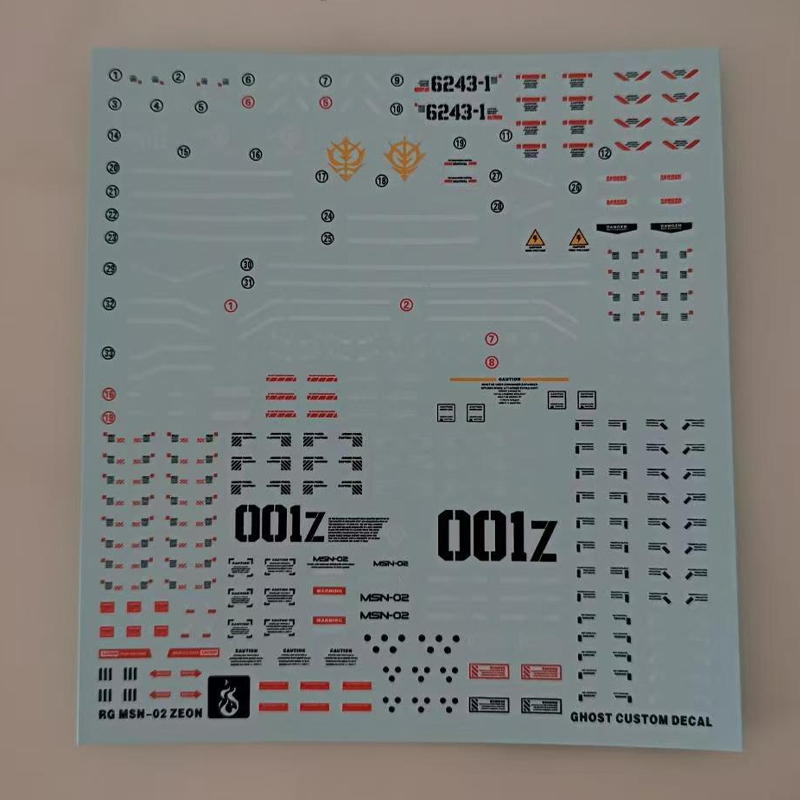 Model Decals for RG 1/144 MSN- - Model Kit Hobby review and price