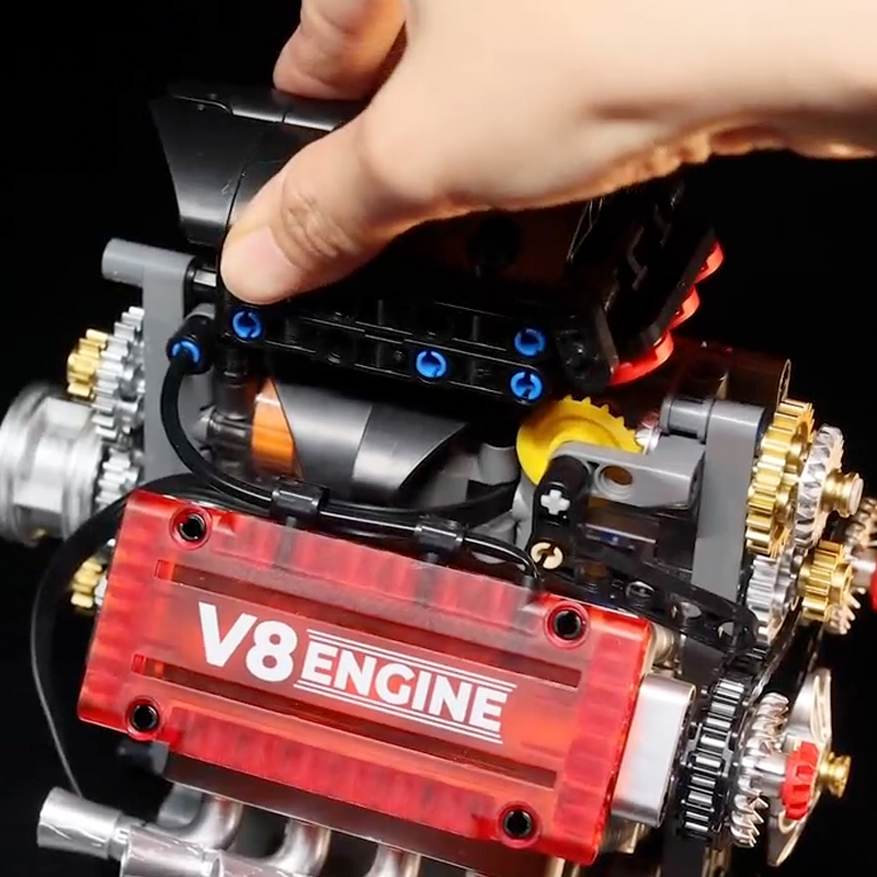 V8 Engine Motorized Simulation - Model Kit Engine V8 review and price