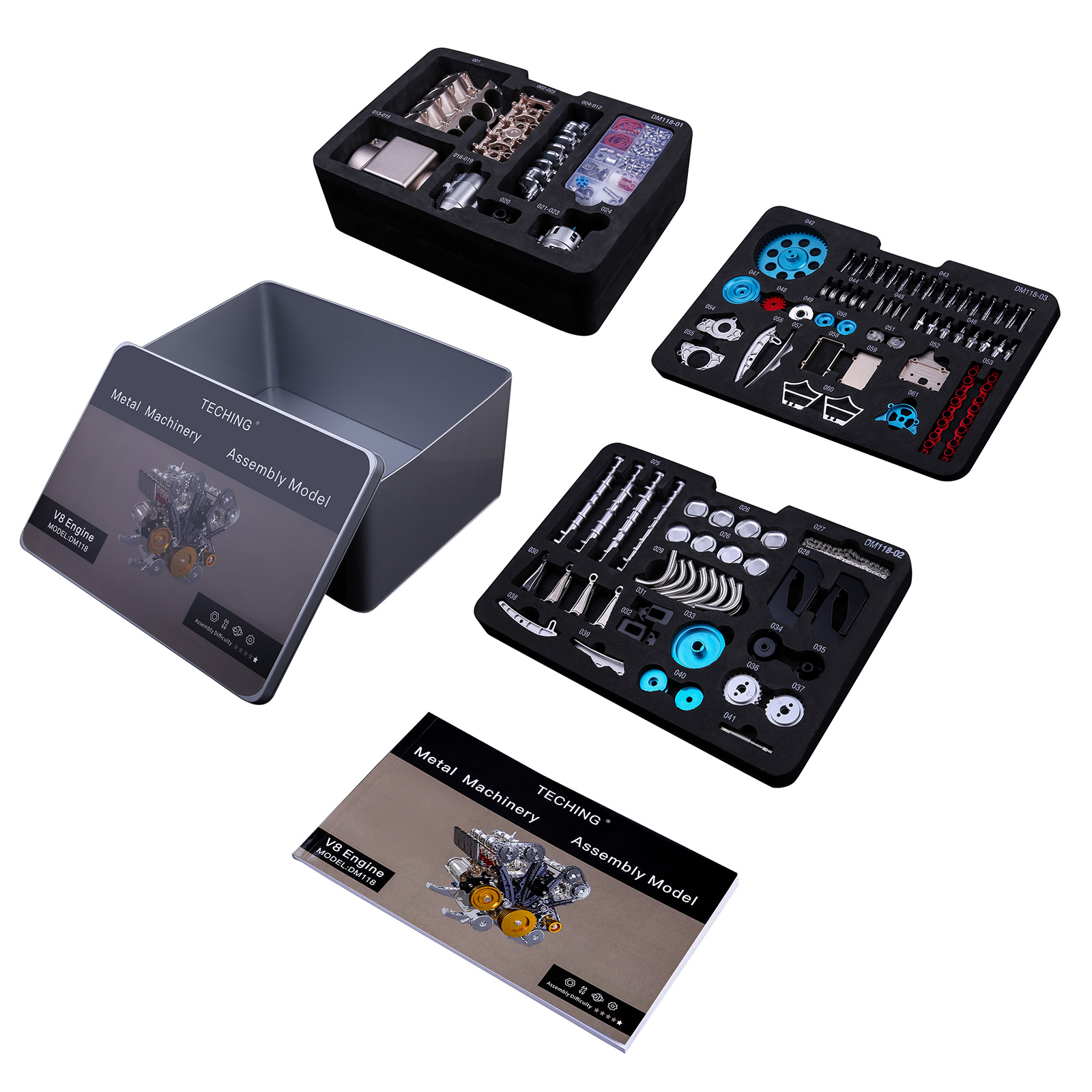 500+Pcs DIY V8 Engine Model Me - Model Kit Engine V8 review and price