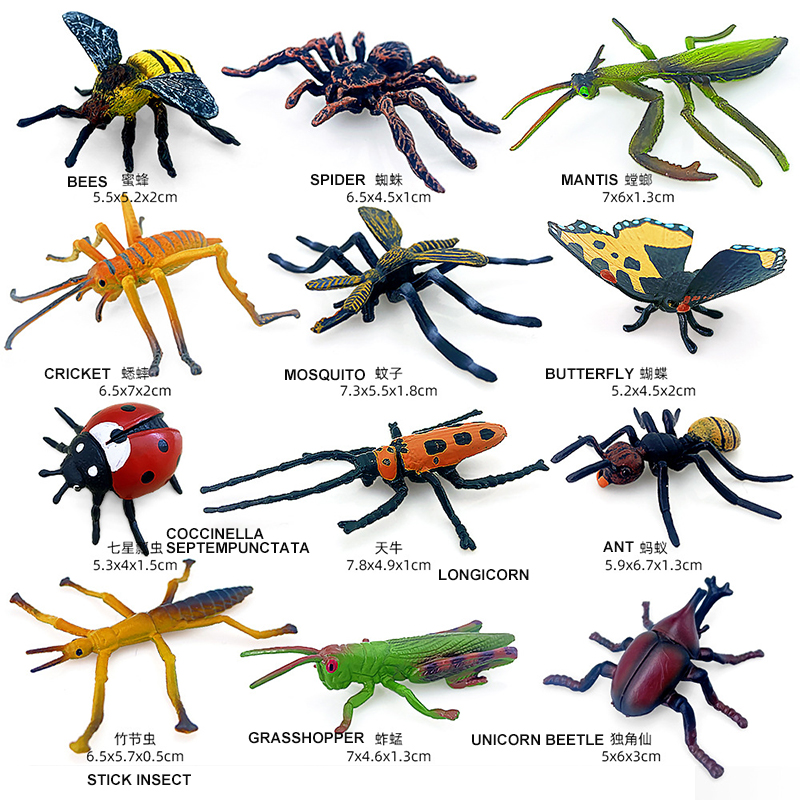 12pcs Wild Insect Animals Mode - Model Kit Lizard review and price