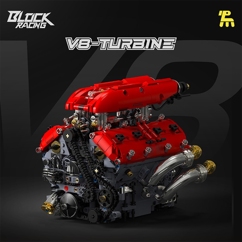 T5011 1370pcs Simulation V8 Tu - Model Kit Engine V8 review and price