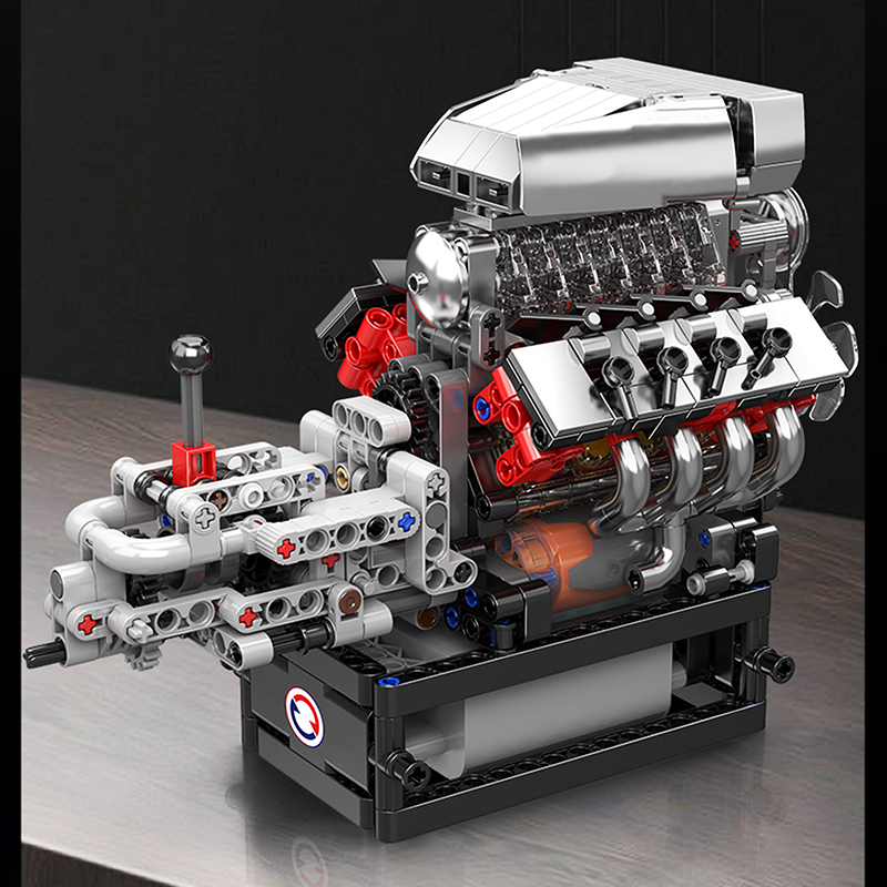 Mould King 10225 Technical Eng - Model Kit Engine V8 review and price