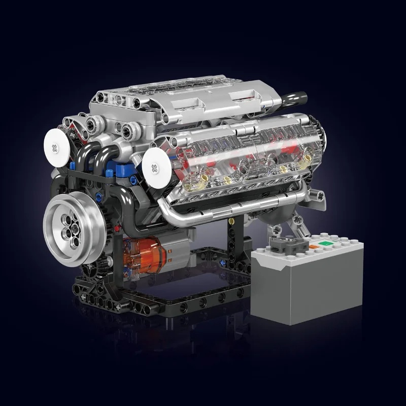 MOULD KING 535PCS V8 Engine Bu - Model Kit Engine V8 review and price